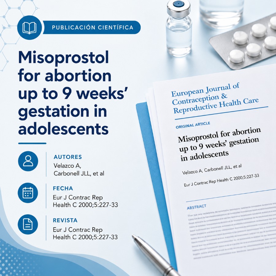 Misoprostol for abortion up to 9 weeks gestation in adolescents